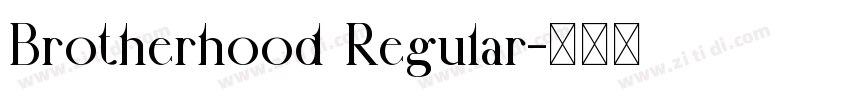 Brotherhood Regular字体转换